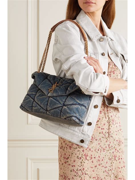 ysl puffer bag sale|YSL denim puffer.